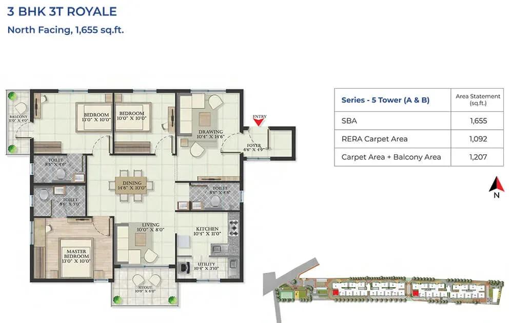 Abhee Serenity Springs apartments