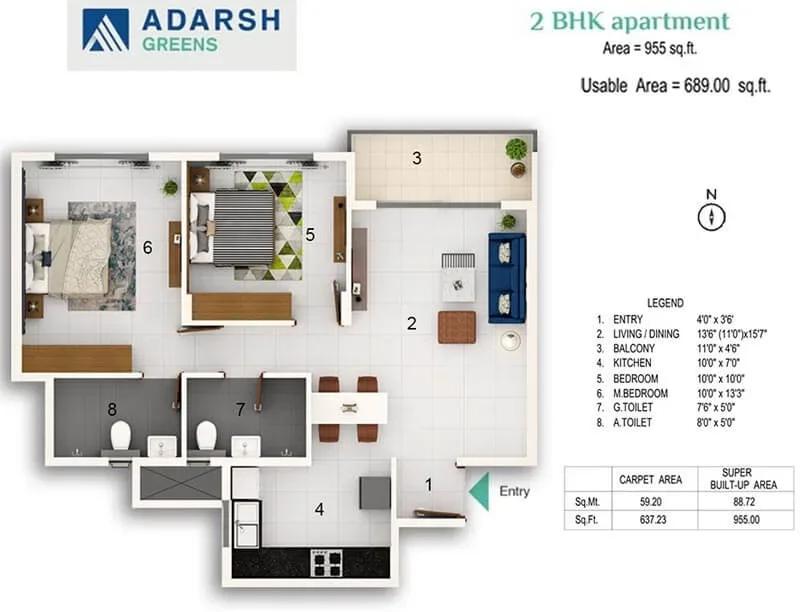 Adarsh Greens apartments