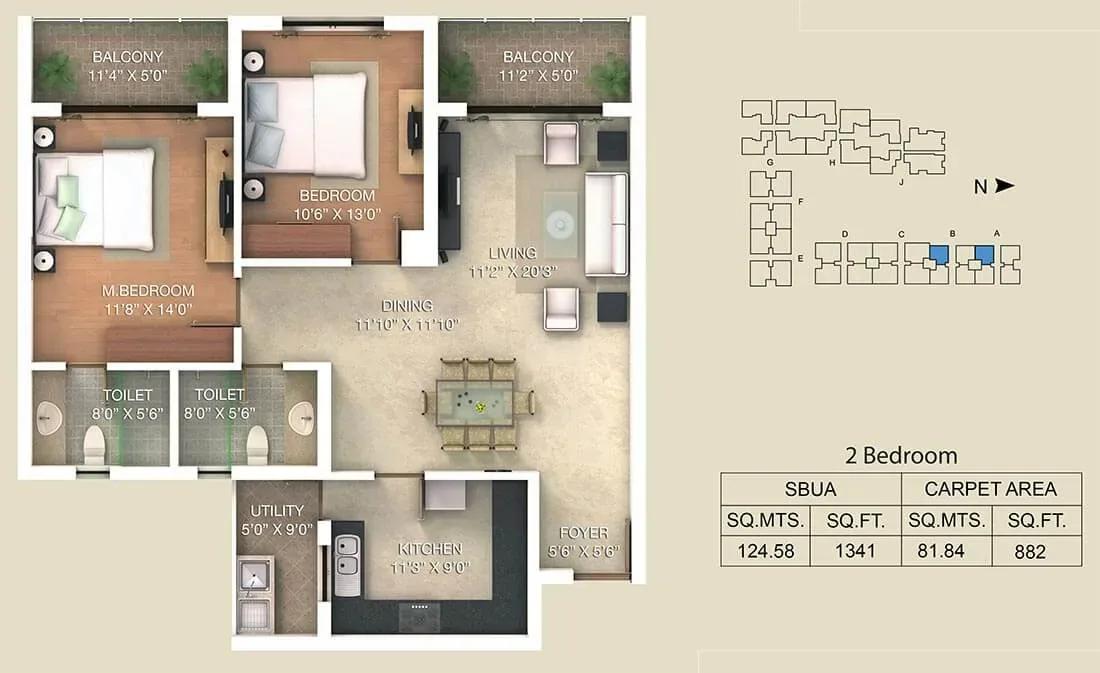 Adarsh Palm Retreat Lake Front apartments