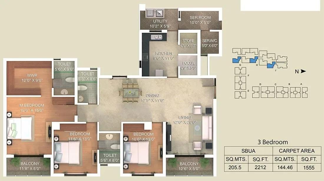 Adarsh Palm Retreat Lake Front apartments
