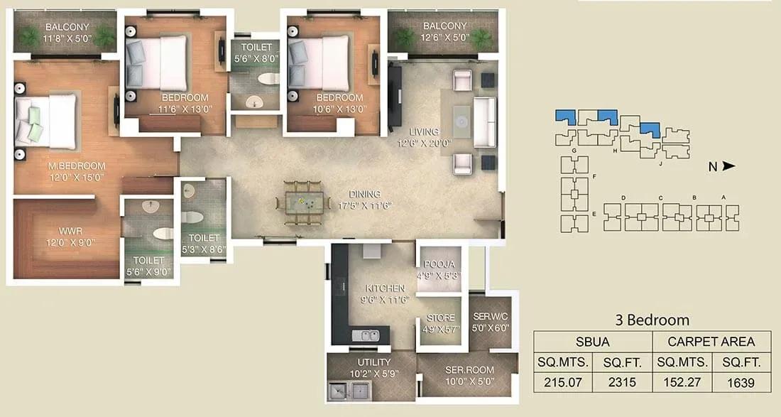 Adarsh Palm Retreat Lake Front apartments