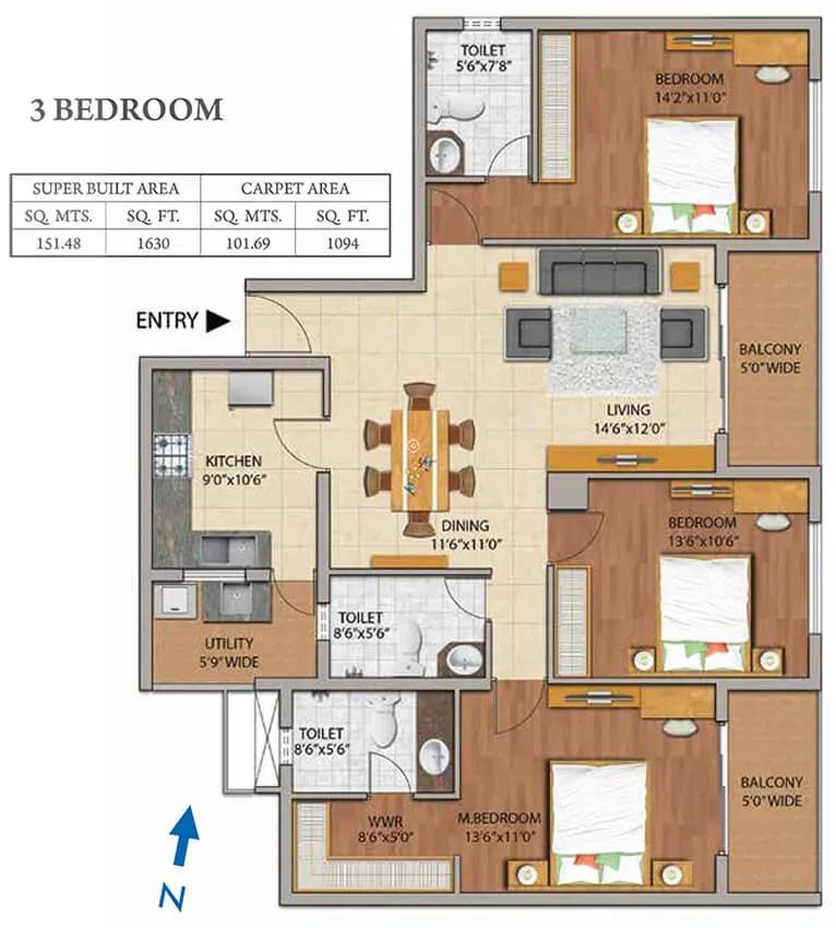 Adarsh Palm Retreat Mayberry apartments