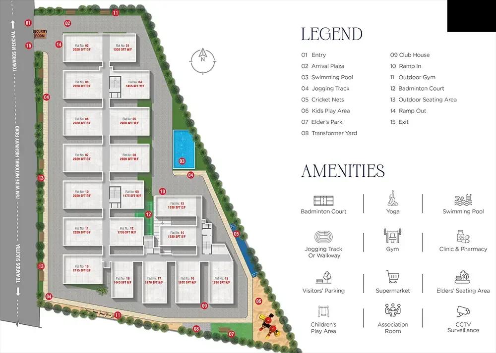 Amrutha Sagar apartments master plan