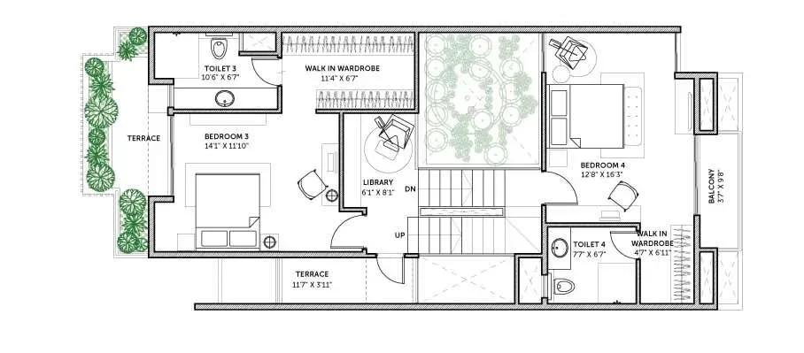 Assetz Earth & Essence apartments second floor plan
