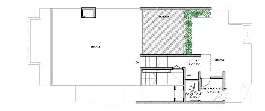 Assetz Earth & Essence apartments terrace floor plan