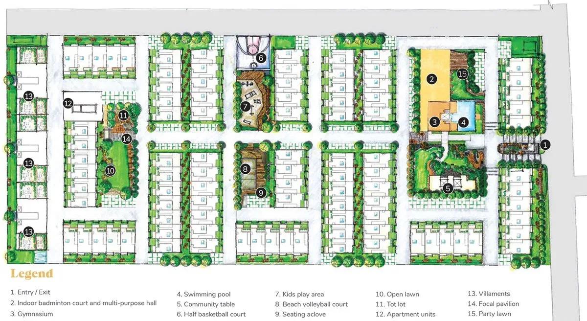 Assetz Soul & Soil row houses master plan