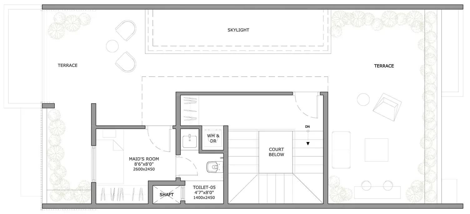 Assetz Soul & Soil row houses 3 BHK 2182 sq ft second floor plan