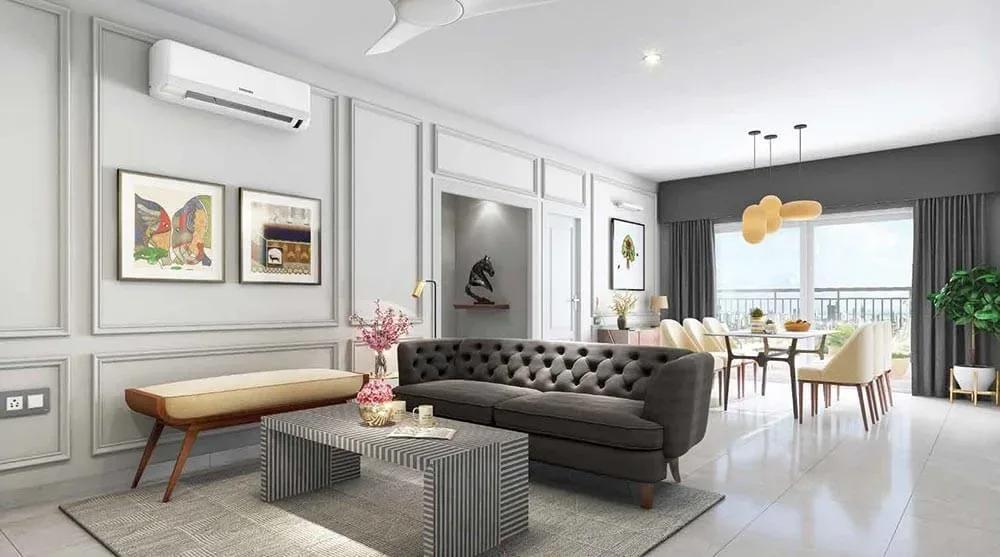 Brigade Citadel apartments living room