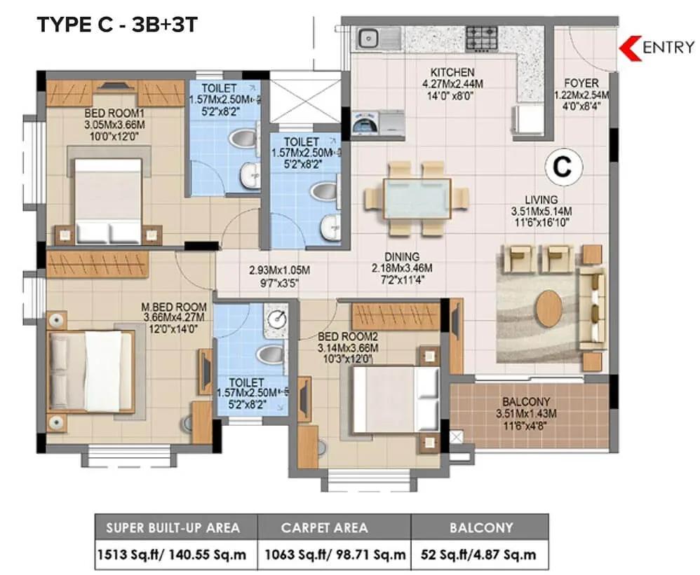 Brigade Gem apartments