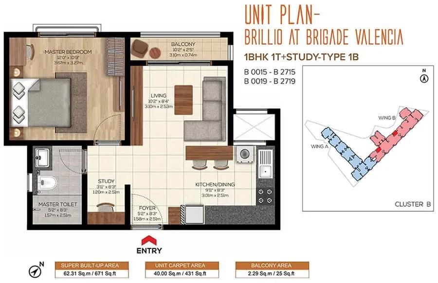 Brigade Valencia Phase 2 Brillio apartments