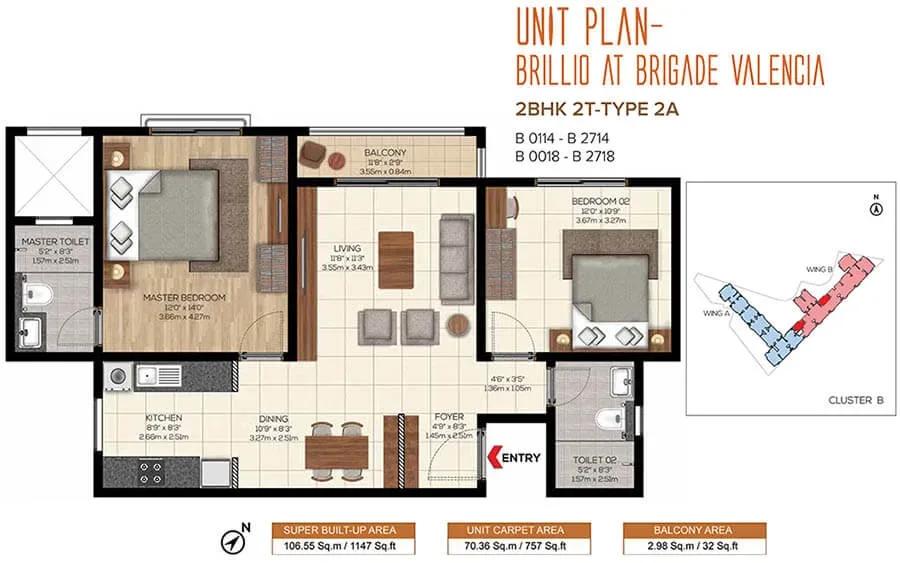 Brigade Valencia Phase 2 Brillio apartments