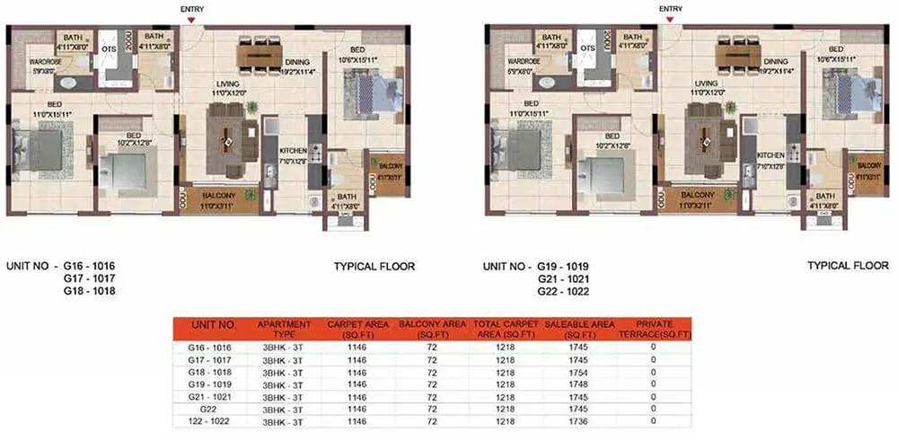 Casagrand Keatsway floor plan
