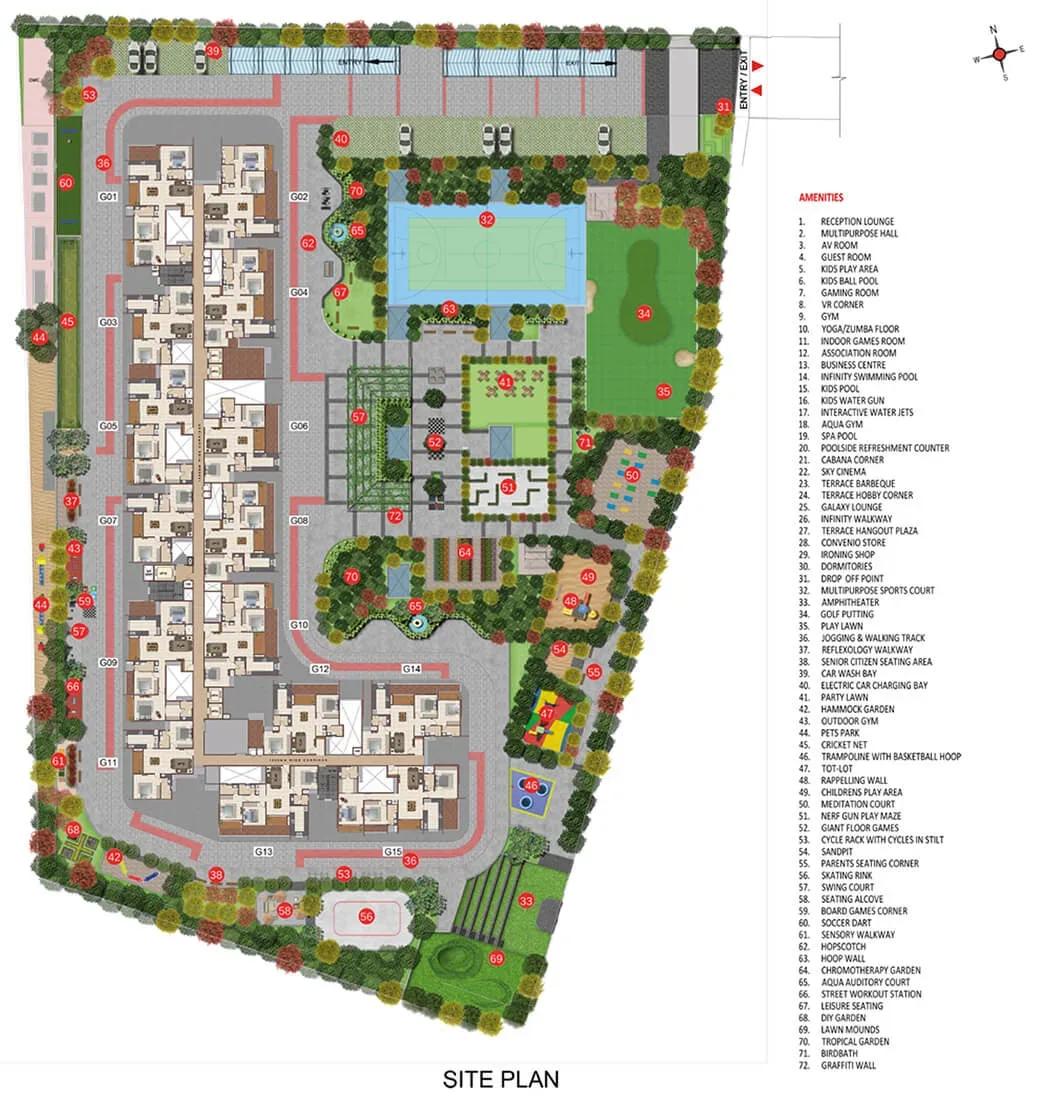 Casagrand Meridian apartments master plan