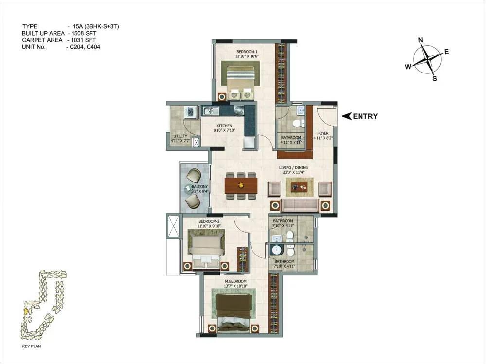 CasaGrand Royce apartments floor plan
