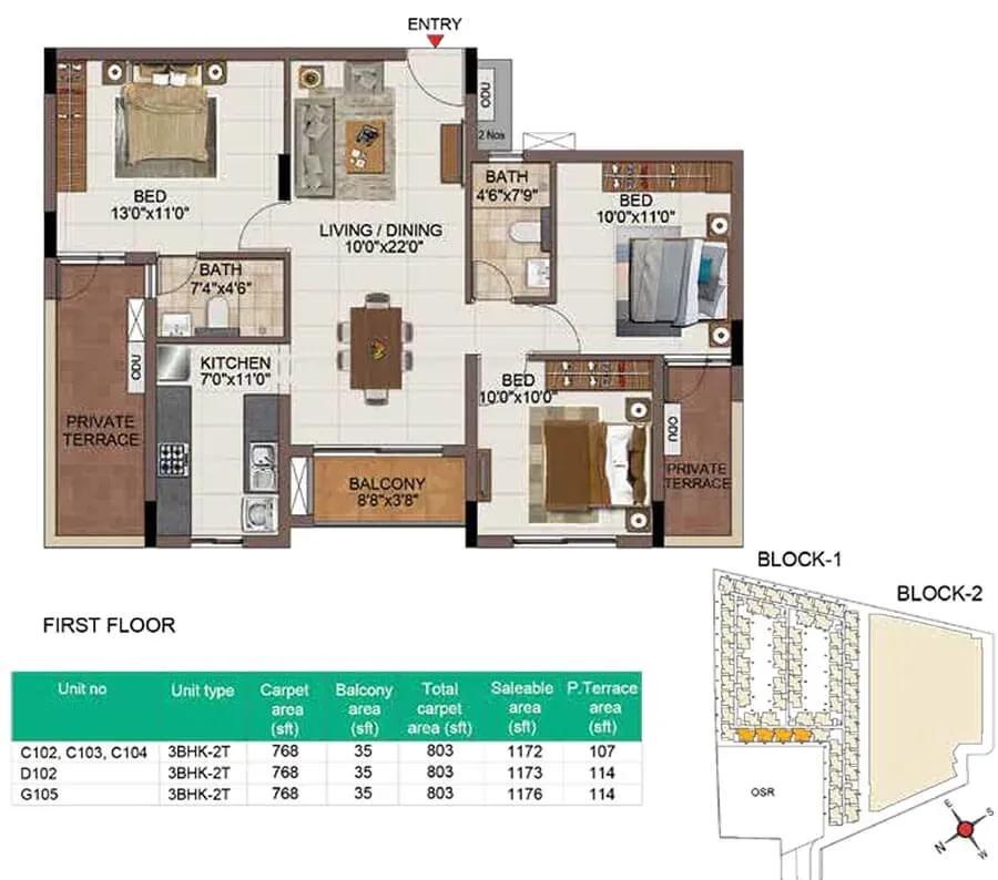 Casagrand SouthBrooke floor plan