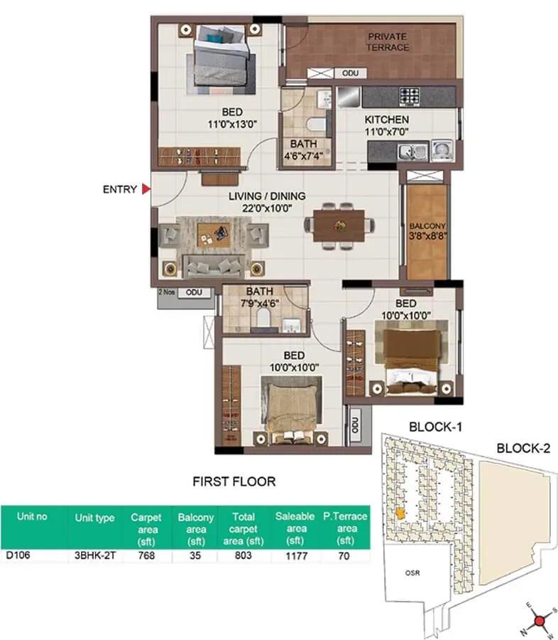 Casagrand SouthBrooke floor plan