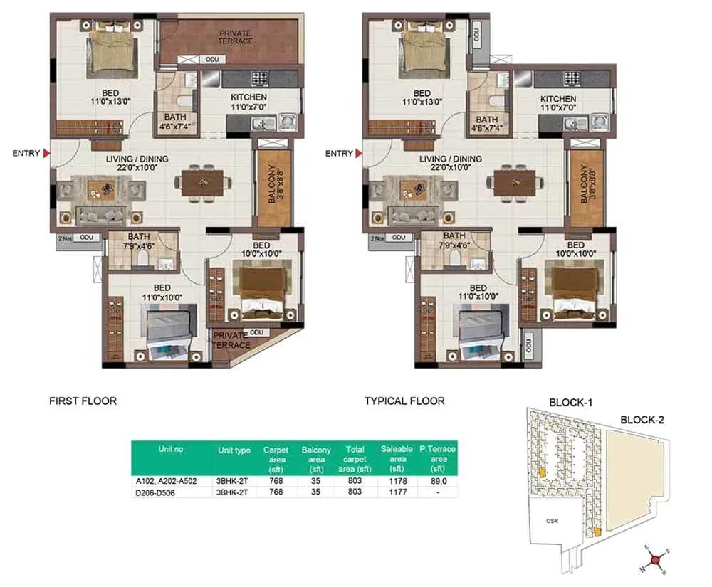 Casagrand SouthBrooke floor plan