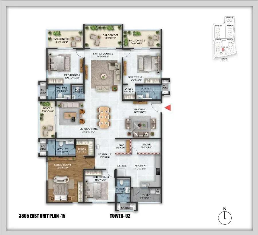 Cybercity Stone Ridge apartments