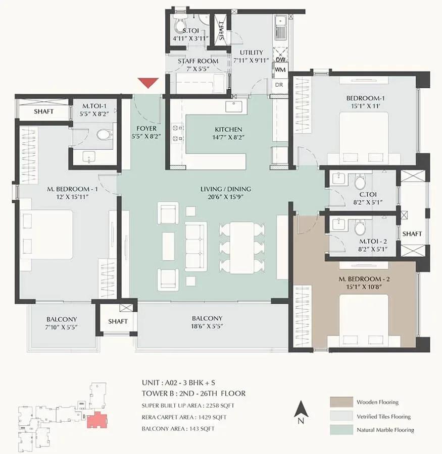 DNR Highline apartments floor plan