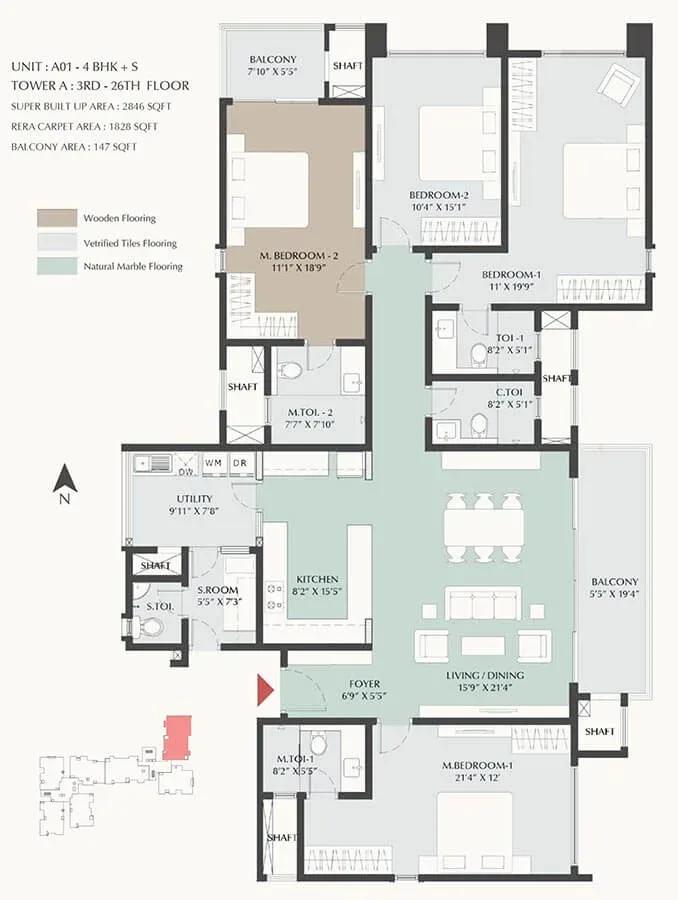 DNR Highline apartments floor plan