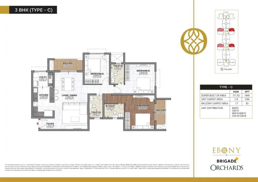 Brigade Orchards Ebony apartments