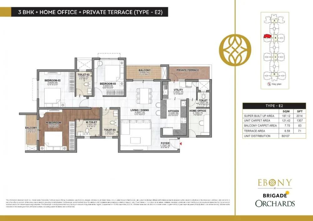 Brigade Orchards Ebony apartments