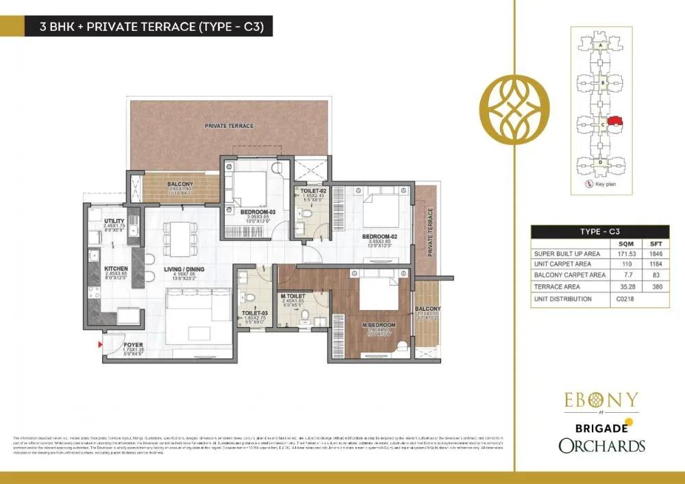 Brigade Orchards Ebony apartments