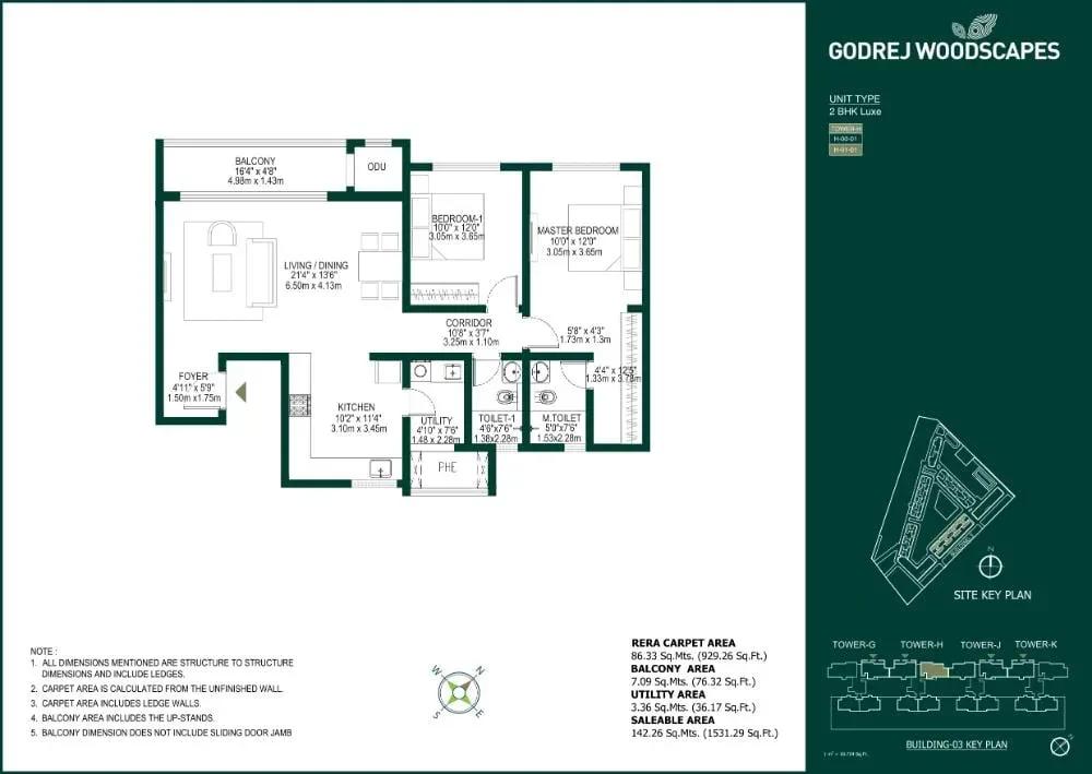 Godrej Woodscapes floor plan