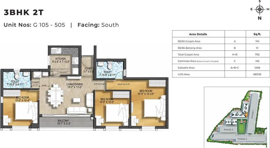 TVS Emerald Green Enclave Harmony apartments