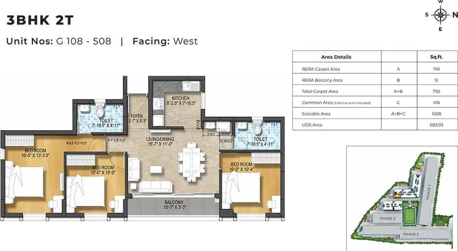 TVS Emerald Green Enclave Harmony apartments