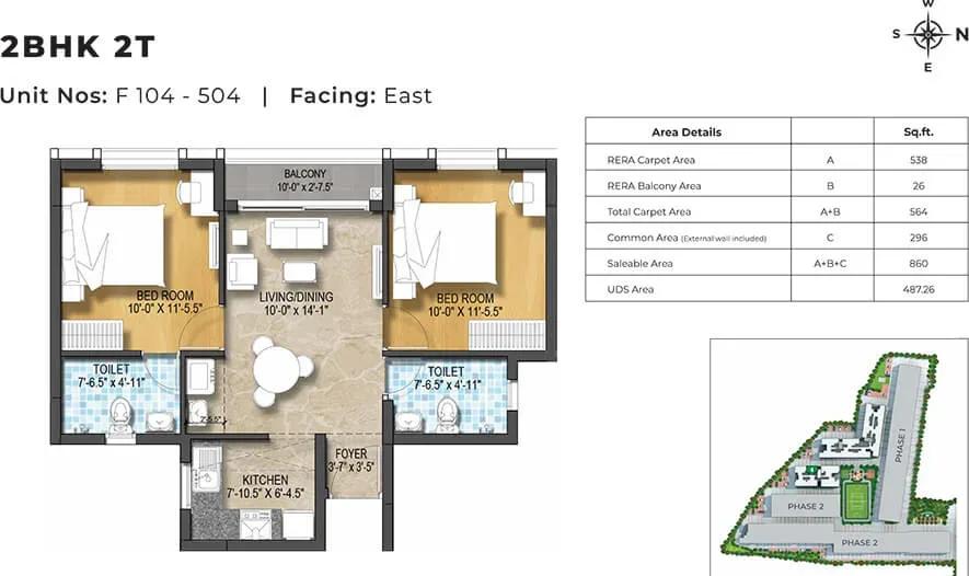 TVS Emerald Green Enclave Harmony apartments
