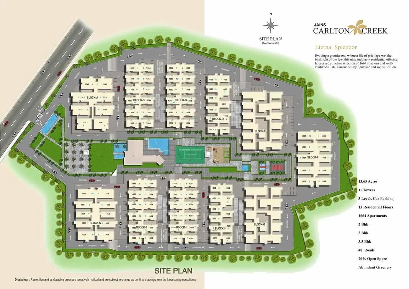 Jains Carlton Creek apartments master plan