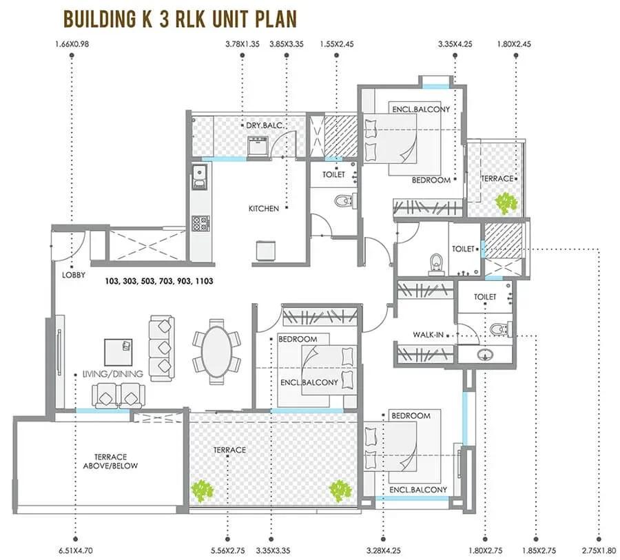 Kolte Patil 24K Stargaze floor plan