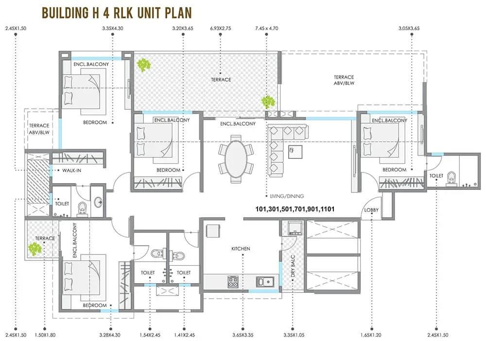 Kolte Patil 24K Stargaze floor plan