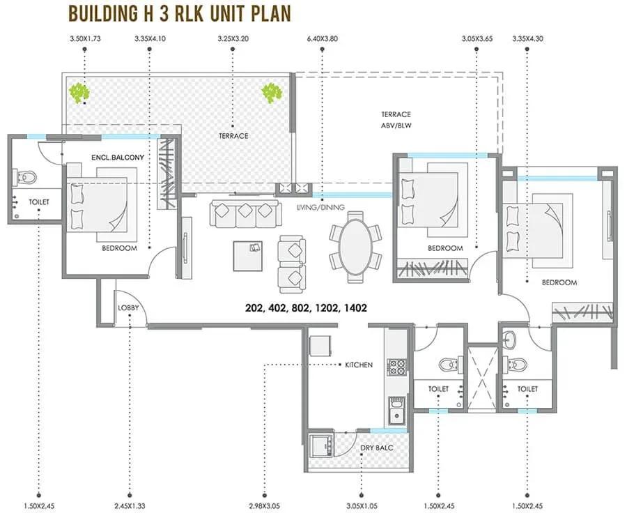 Kolte Patil 24K Stargaze floor plan