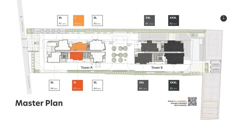 Living Walls True North apartments master plan