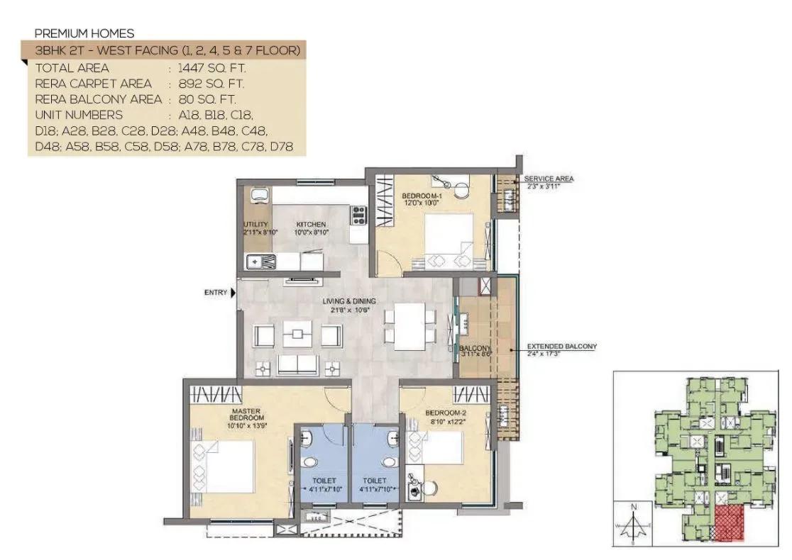 TVS Emerald Peninsula Magnific apartments