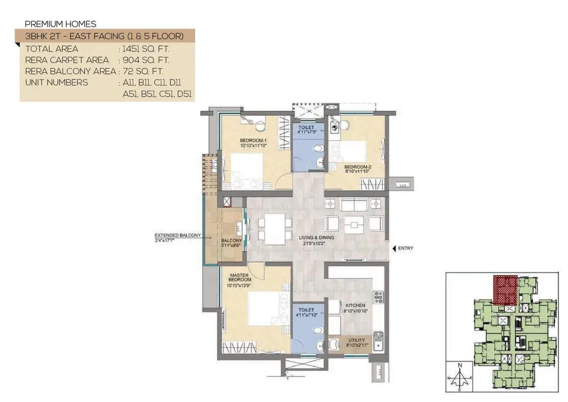 TVS Emerald Peninsula Magnific apartments