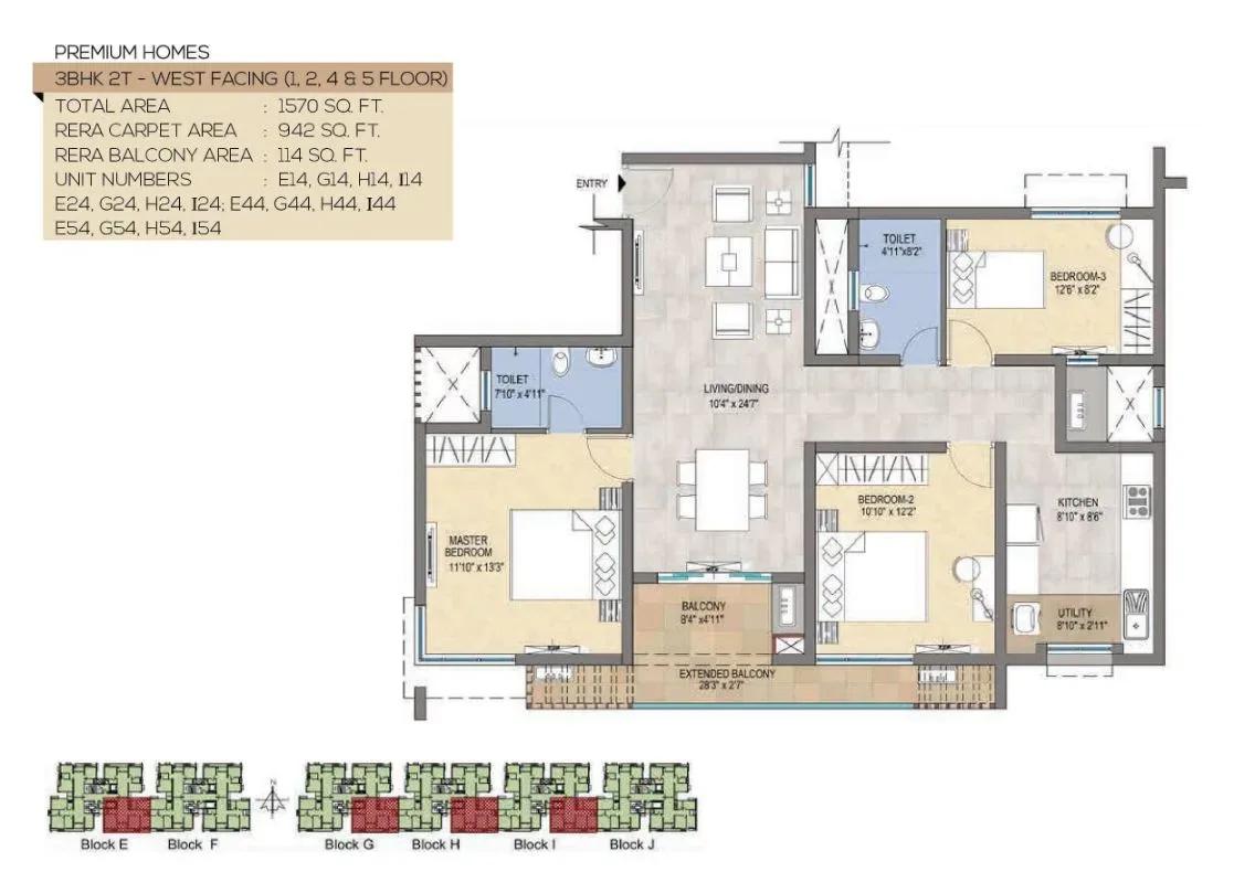 TVS Emerald Peninsula Magnific apartments