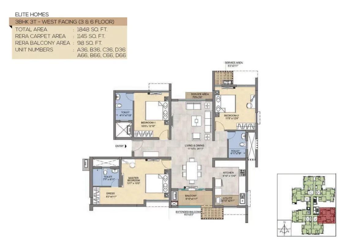 TVS Emerald Peninsula Magnific apartments