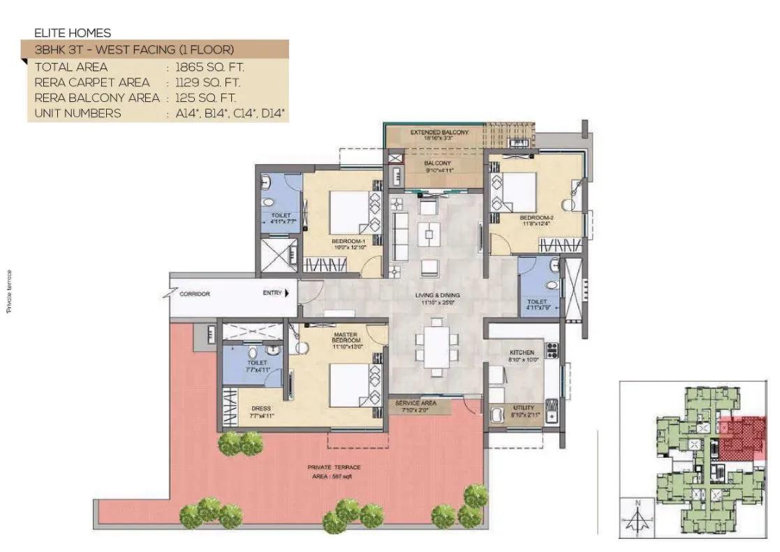 TVS Emerald Peninsula Magnific apartments