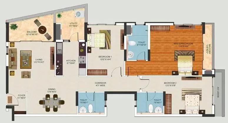 Mantri Lithos apartments floor plan
