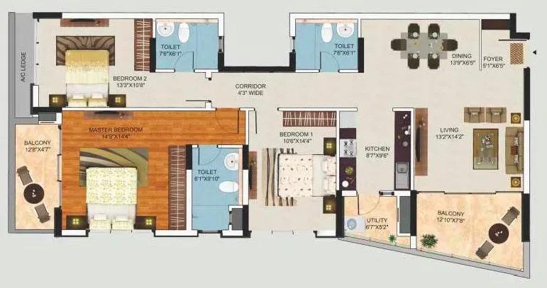 Mantri Lithos apartments floor plan