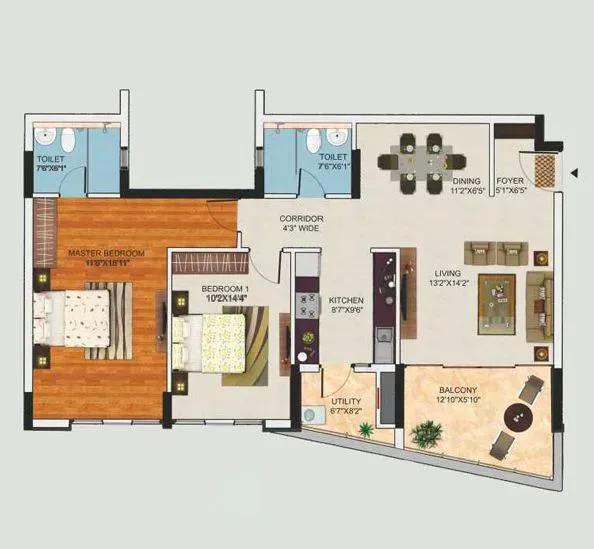 Mantri Lithos apartments floor plan