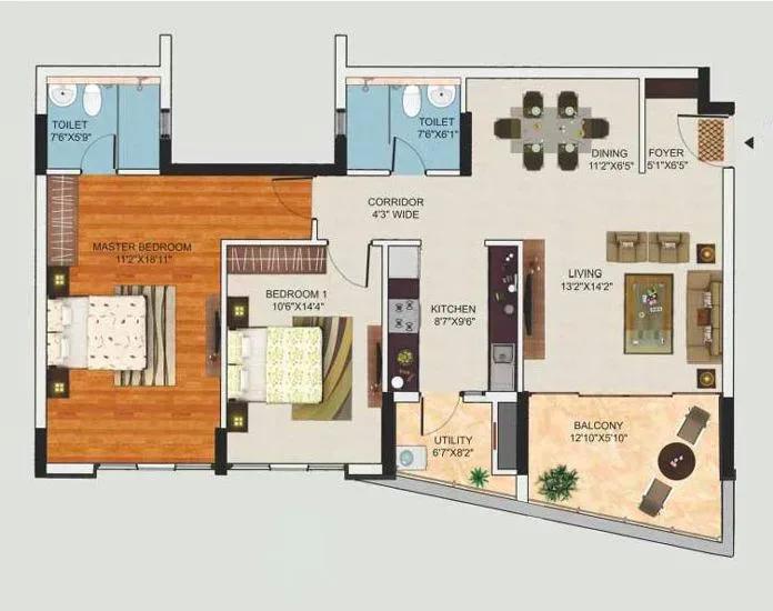 Mantri Lithos apartments floor plan