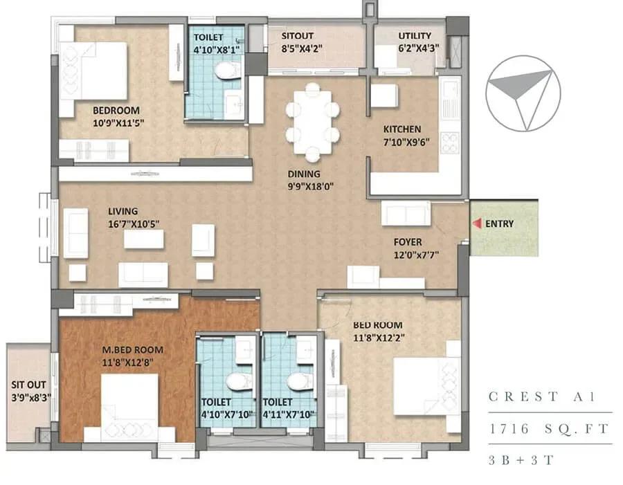 Monarch Aqua apartments