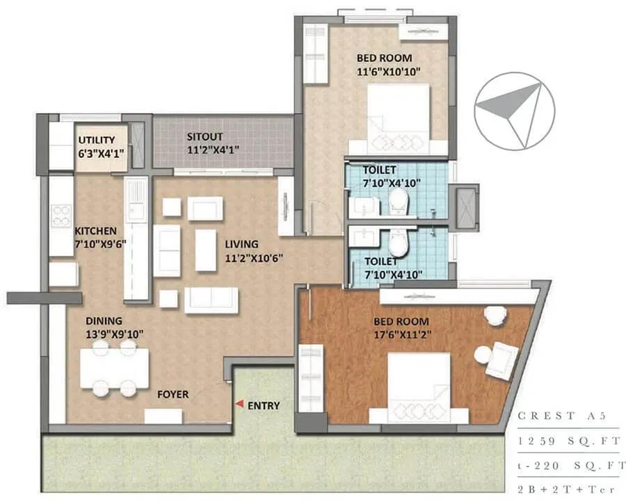 Monarch Aqua apartments