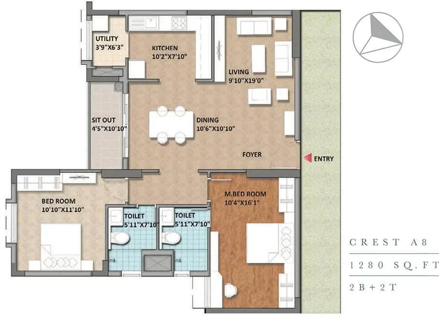 Monarch Aqua apartments