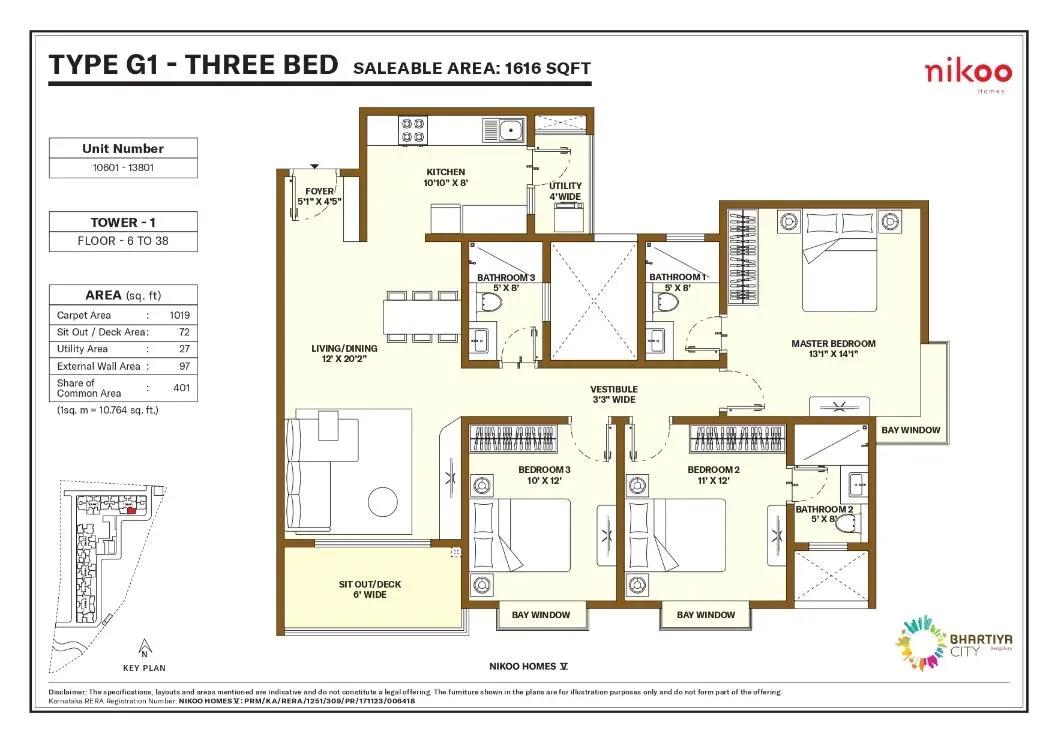 Nikoo Homes 5 Phase 2 apartments