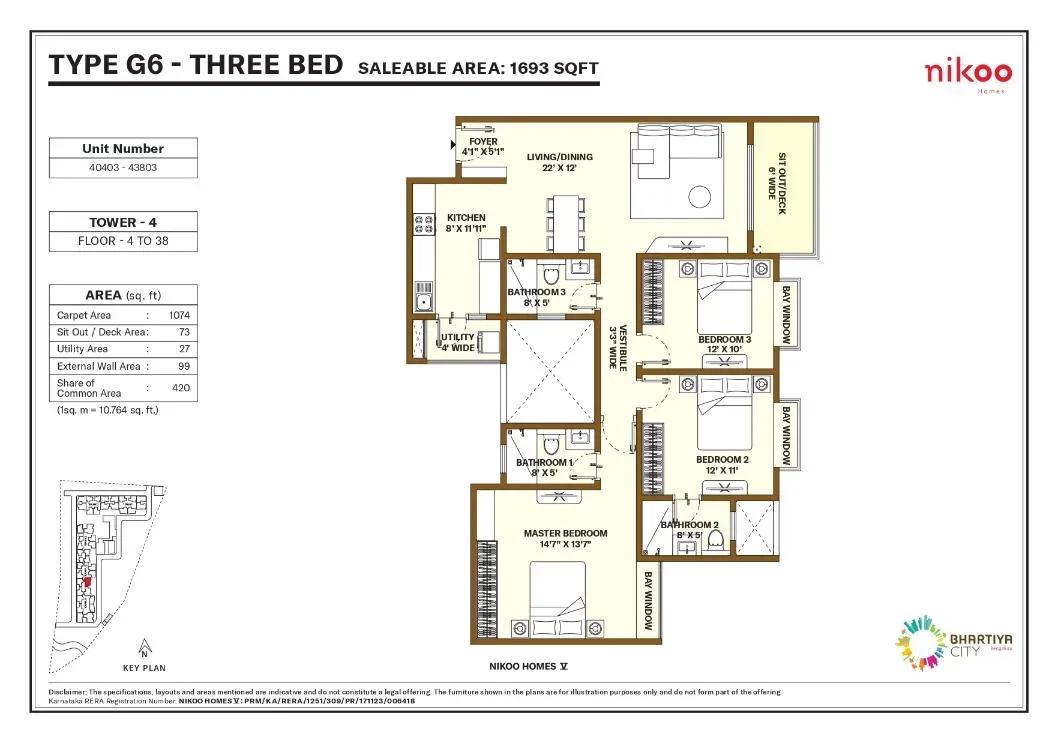 Nikoo Homes 5 Phase 2 apartments